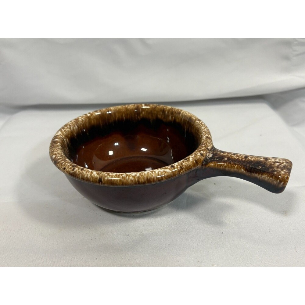 Vintage HULL USA Pottery "Brown Drip Glaze" Soup/Chili Bowl